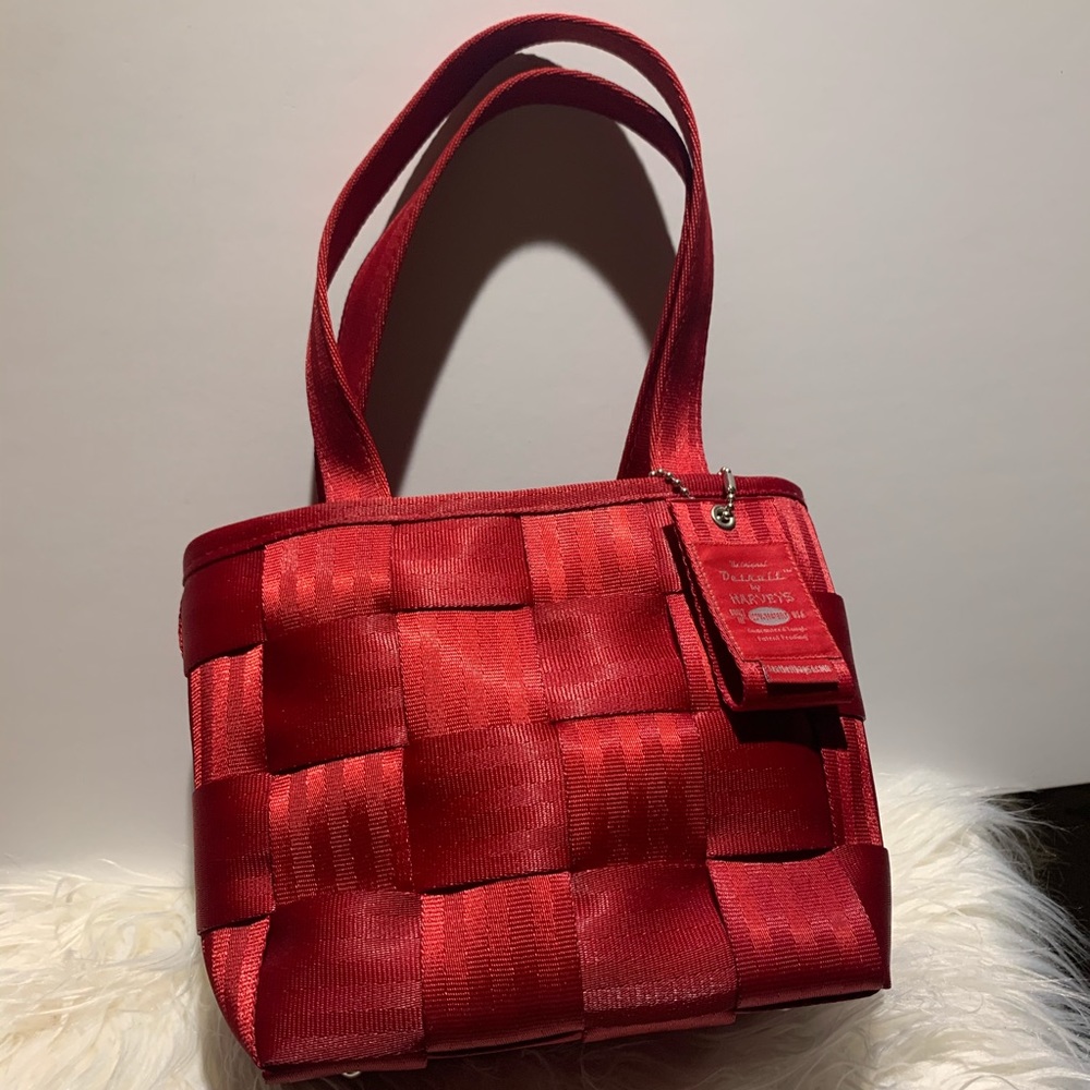 Harveys The Original Seatbelt Red Woven Purse